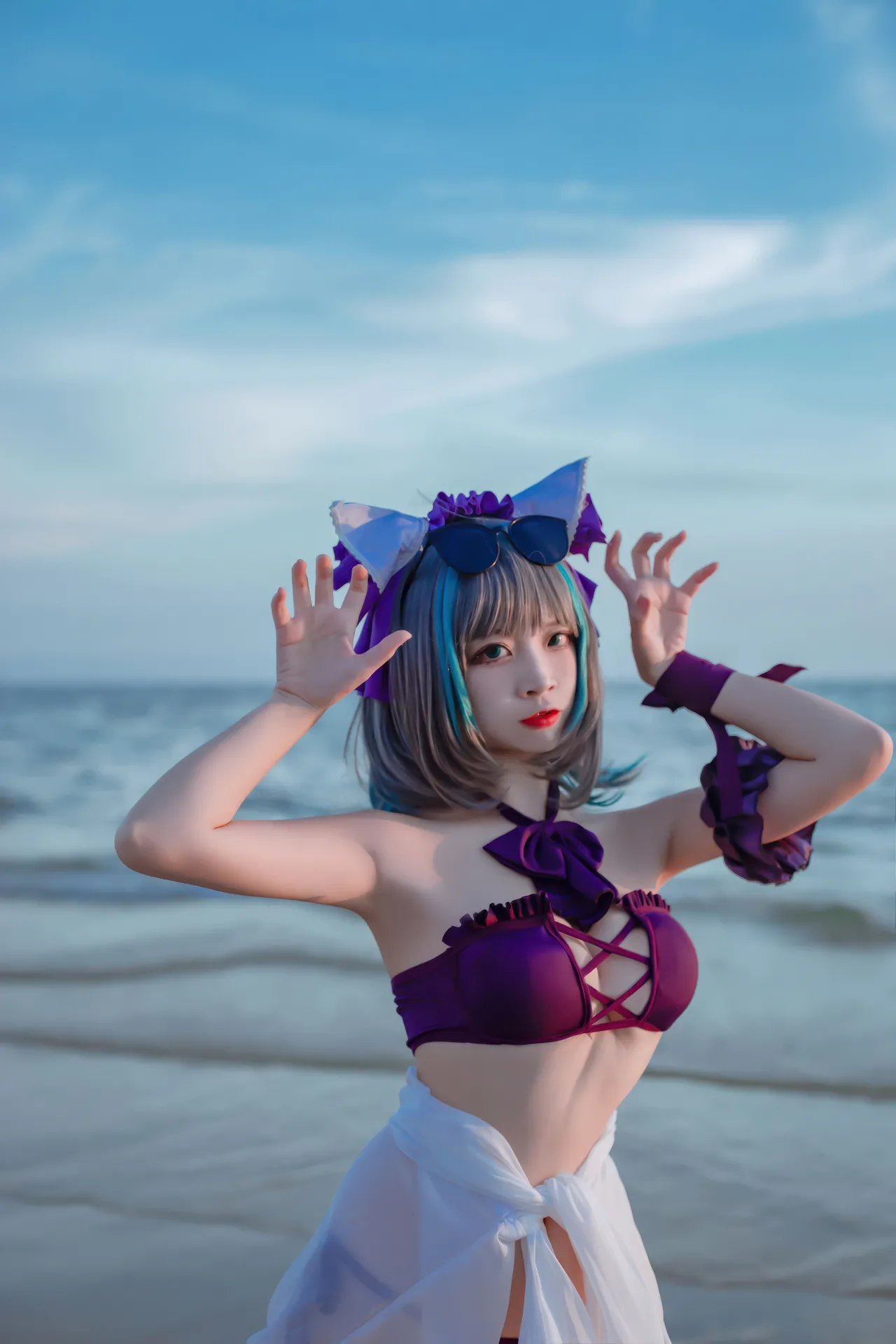 二佐Nisa - 碧蓝航线 柴郡 泳装-erohere25.webp